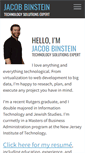 Mobile Screenshot of jakebinstein.com